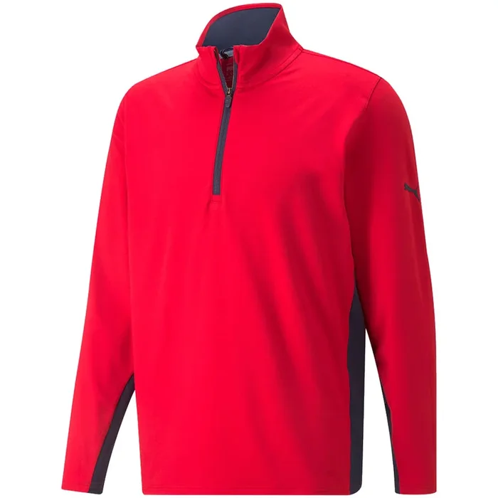 Puma Gamer Colour Block 1/4 Zip Pullover – Ski Patrol