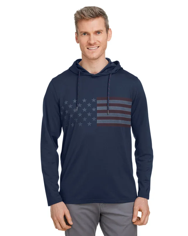 Puma Golf Men’s Volition Striped Hooded Pullover