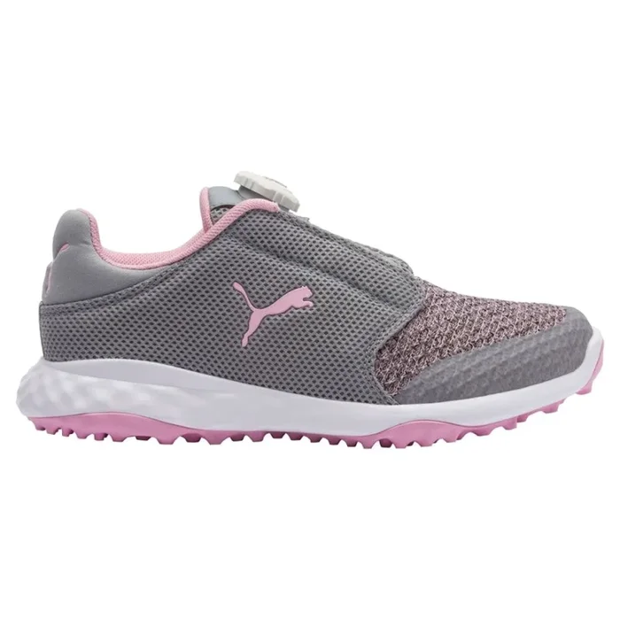 Puma Grip Fusion Jr. Spikeless Shoes – Limestone/Lilac Sachet