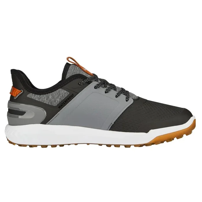 PUMA Ignite Elevate Spikeless Golf Shoes Black/Quiet Shade/Gum – 23 Men