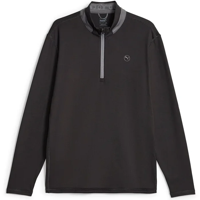 Puma Lightweight 1/4 Zip Pullover – Puma Black/Slate Sky