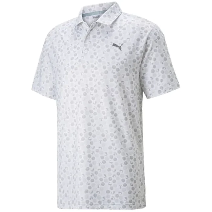 Puma MATTR Beach Trip Polo Shirt – Bright White/Quiet Shade
