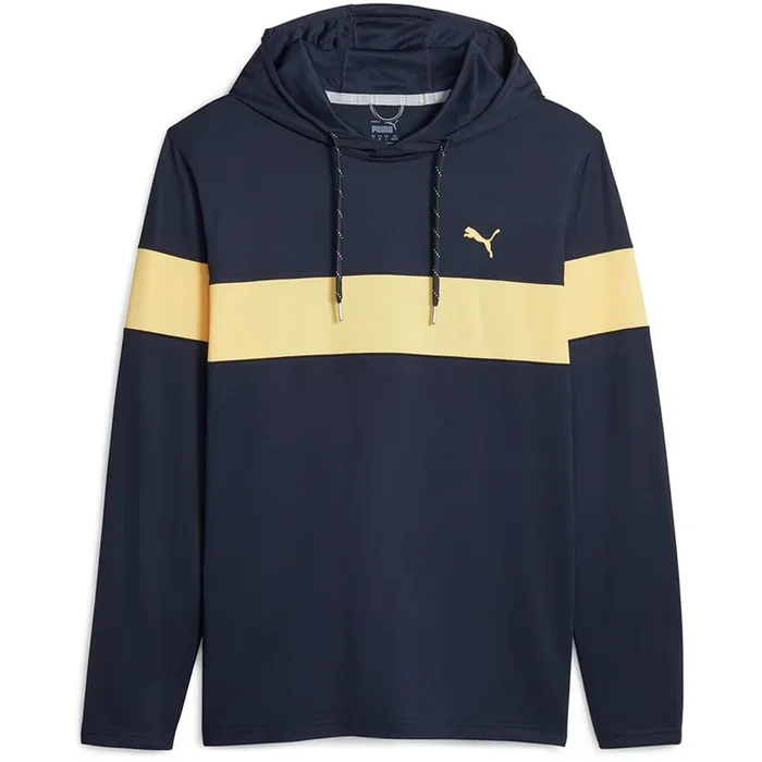 Puma MATTR Colourblock Hoodie – Navy Blazer/Flaxen