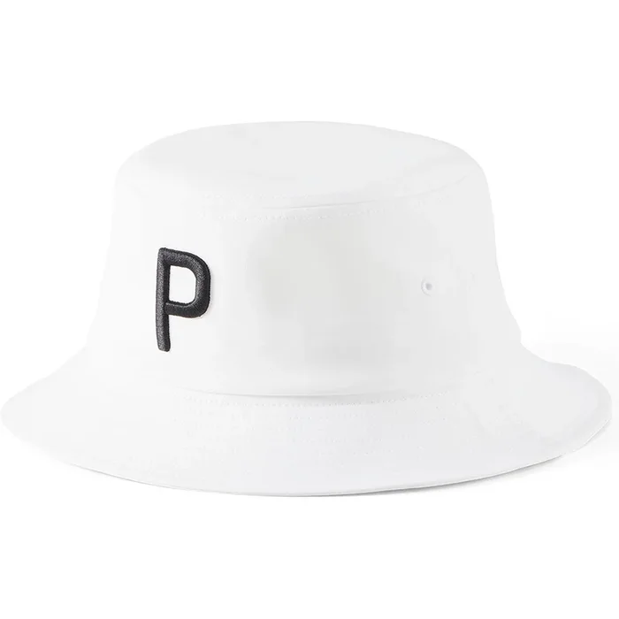 Puma P Bucket Hat – White Glow