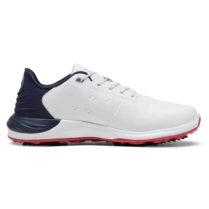 PUMA Phantomcat Nitro Golf Shoes White/Deep Navy/For All Time Red – 24 Men