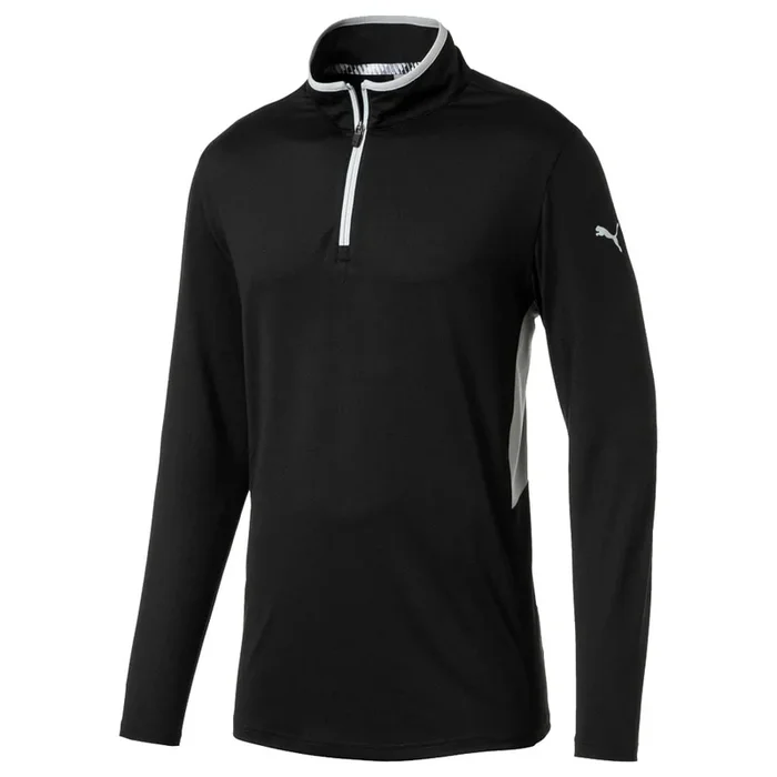 Puma Rotation 1/4 Zip Pullover – Black