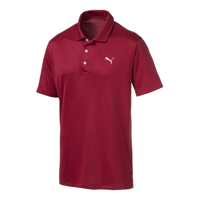 Puma Rotation Golf Polo – Rhubarb