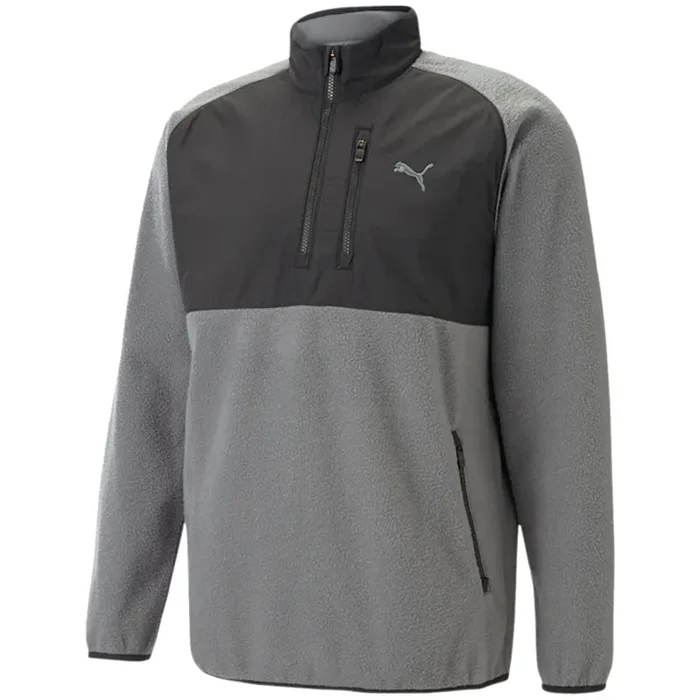 Puma Sherpa 1/4 Zip Pullover – Quiet Shade/Black