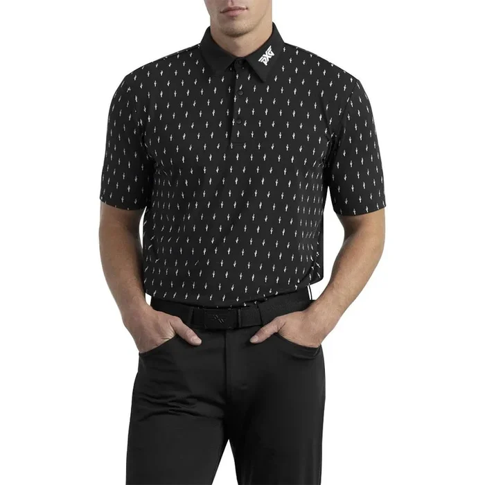PXG Comfort Fit Cactus Golf Polo Black – 23 Men