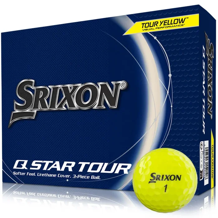 Q-STAR Tour Golf Balls – Tour Yellow – 12 Pack