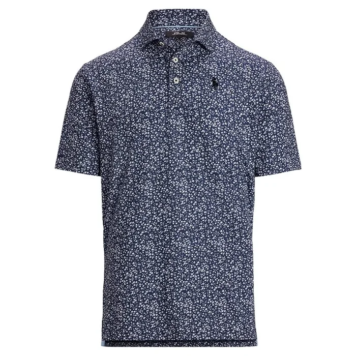Ralph Lauren Lightweight Airlfow Golf Polo (Micro Toss Floral Print) Refined Navy – SP25 Men