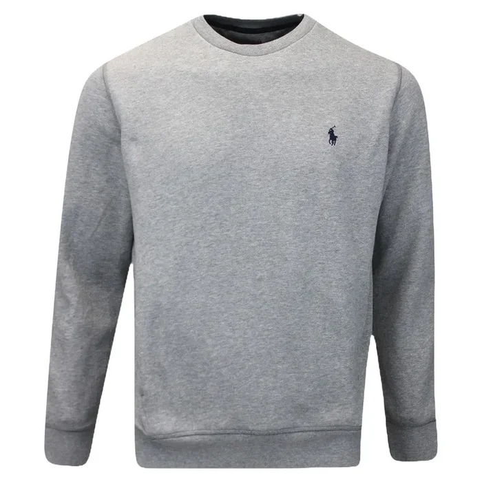 Ralph Lauren Magic Fleece Crewneck Golf Sweater Andover Heather – FW24 Men