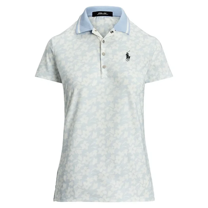 Ralph Lauren Shortsleeve Lightweight Airflow Golf Polo (Tailored Fit) Cold Spring Floral – SP25 Women