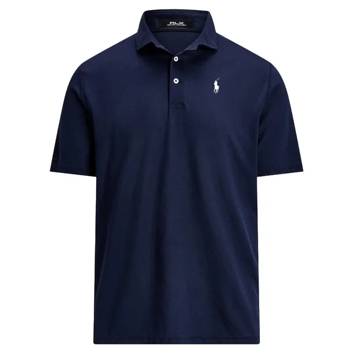 Ralph Lauren Tour Pique w/Estate Collar Golf Polo Refined Navy – SP25 Men
