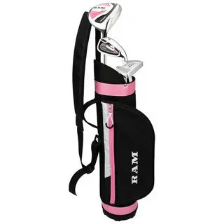 Ram SDX 3 Club Girls Golf Set for Ages 3-5 (kids 36-45″ tall) Pink