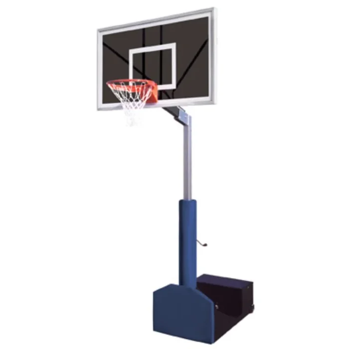 Rampage Eclipse Portable Basketball System 36″ x 60″ Smoked Temp. Glass Backboard