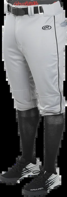Rawlings Adult Knicker Launch Baseball Pant With Piping