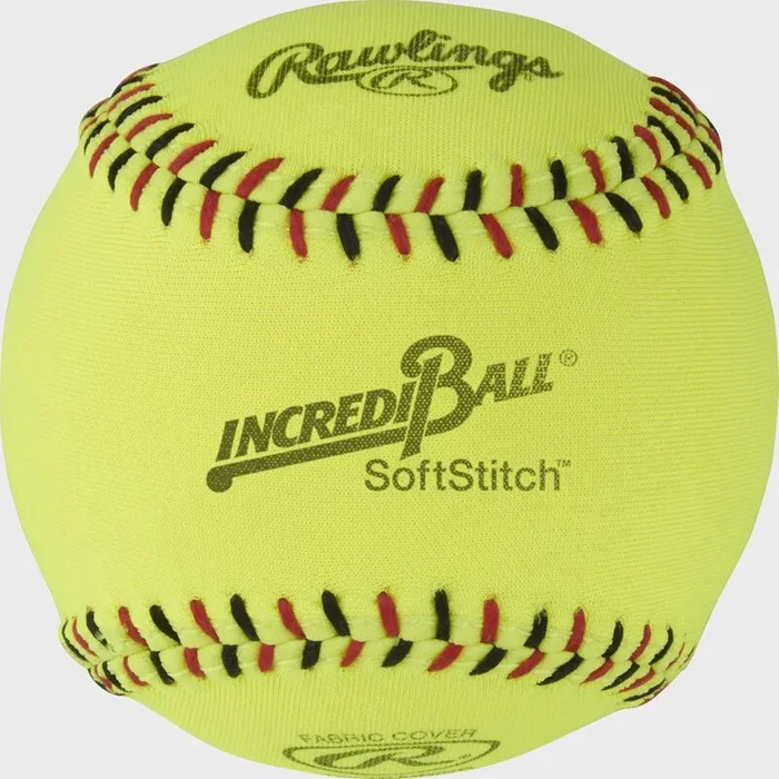 Rawlings Incredi-Ball 12″ Yellow SoftStitch Softballs – Dozen