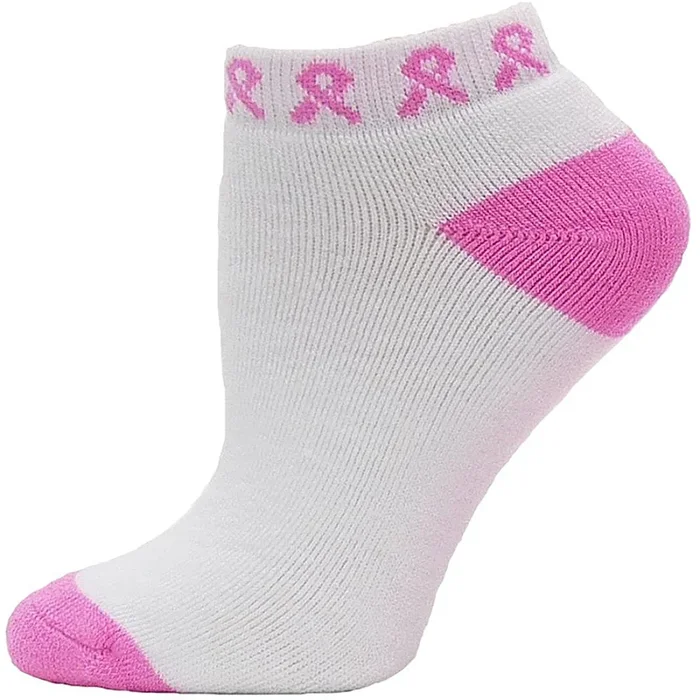 Red Lion Pinkie Ankle Socks-White-Pale Pink-Medium