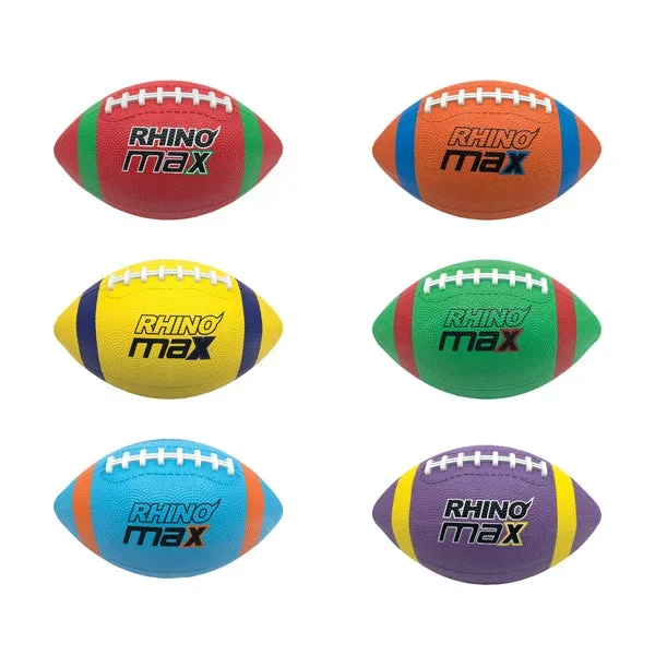 Rhino Max 8.5″ Composite Football Playground Set – 6 Balls