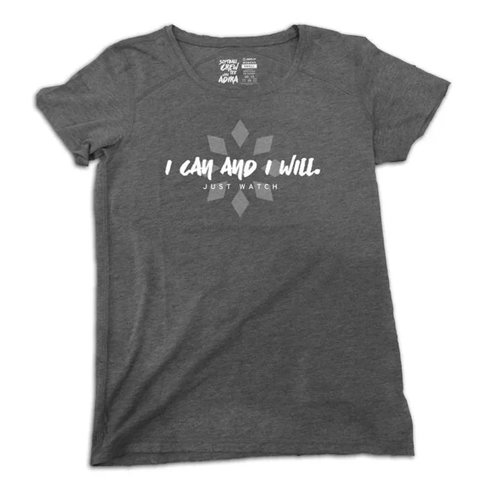 RIP-IT Women’s Softball “I Can And I Will” Graphic T-Shirt