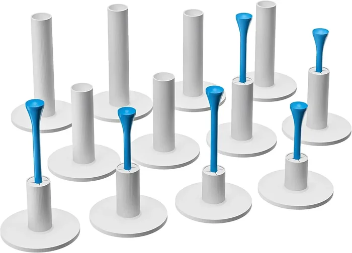 Rubber Golf Tees for Mats, Golf Tee Holder for Driving Range & Simulator