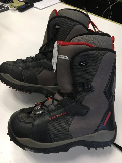 Salomon Talapus grey/black Mens Size Specific 4.5 Used Snowboard Boots