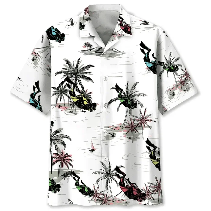 Scuba Diving Coconut Hawaiian Shirt – Fanshubus.com