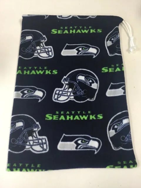 Seahawks Football Fleece Helmet Bag 14″x17″ New