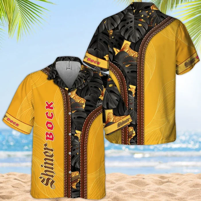 Shiner Bock Palm Leaves Majesty Hawaiian Shirt – Fanshubus.com