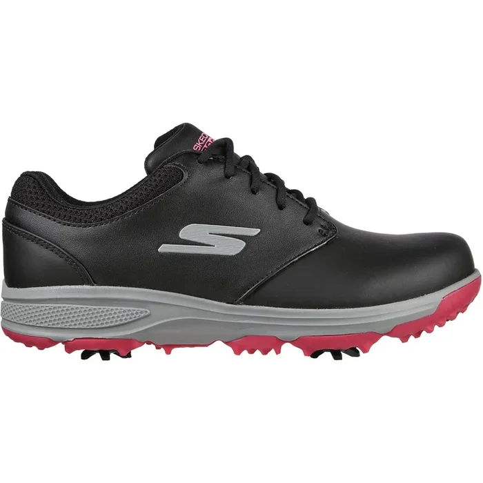 Skechers Jasmine Ladies Waterproof Spiked Shoes – Black/Pink