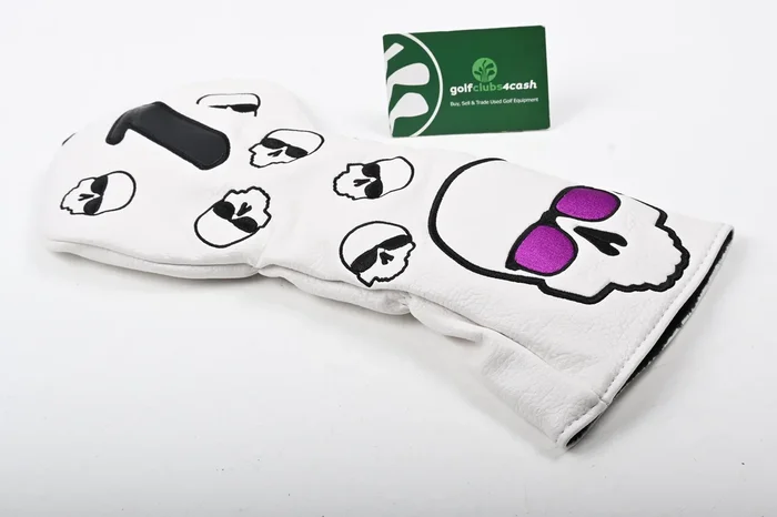 Skull Driver Headcover / White