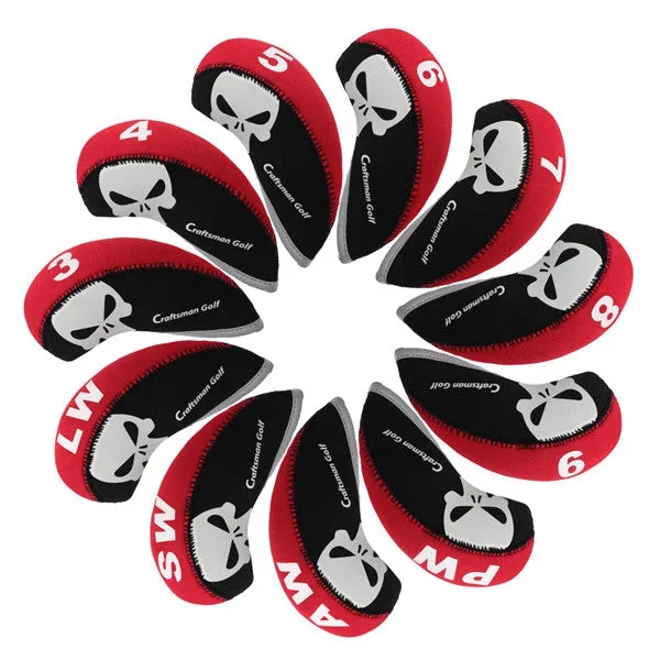Skull Neoprene Iron Head Cover Set (3-9,P,A,S,L)