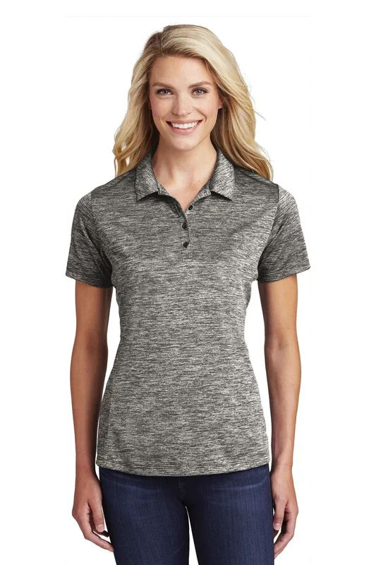 Sport-Tek Women’s PosiCharge Electric Heather Polo. LST590