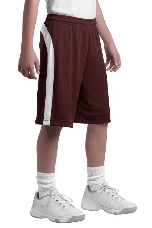 Sport-Tek Youth Dry Zone Colorblock Short. YT479
