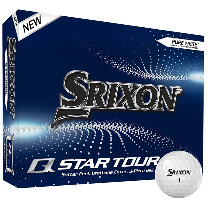 Srixon Q-Star Tour 4 Golf Balls – Pure White – 12 Pack