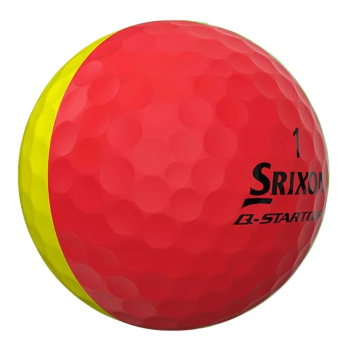 Srixon Q-Star Tour Divide Red & Yellow (1 Dozen)