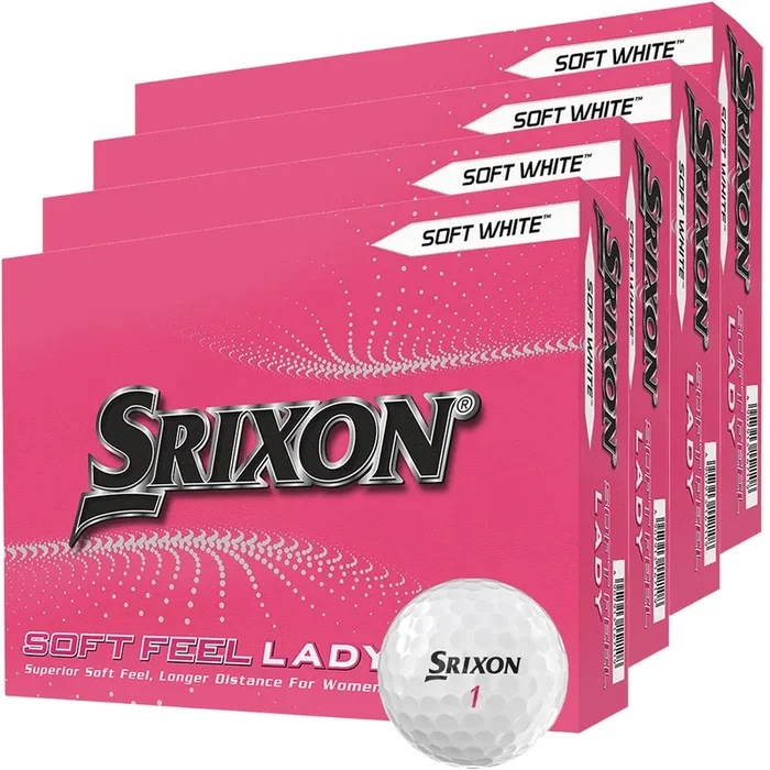 Srixon Soft Feel Lady Golf Balls – Soft White – 4 Dozen Pack