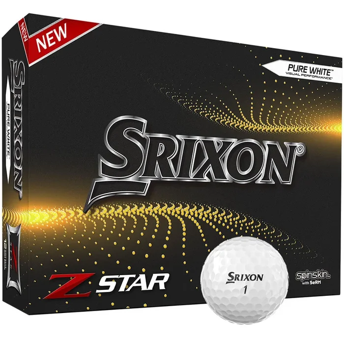 Srixon Z-Star 7 Golf Balls – Pure White – 12 Pack