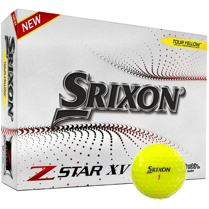 Srixon Z-Star XV 7 Golf Balls – Tour Yellow – 12 Pack