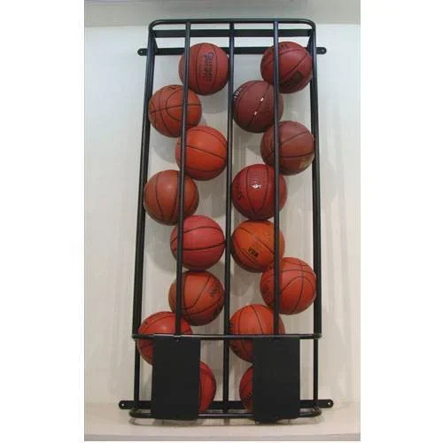Stackmaster Double Basketball and Volleyball Wall Storage Rack