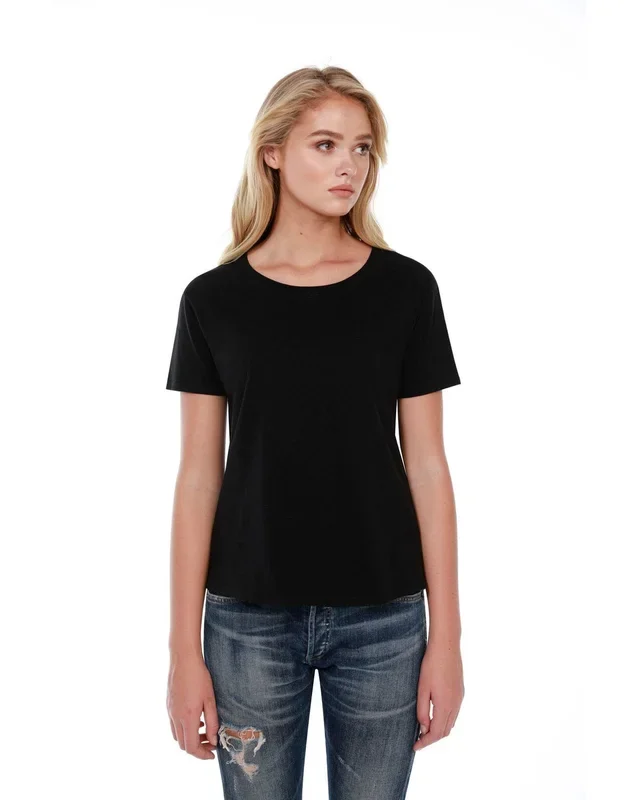 StarTee Ladies’ 3.5 oz., 100% Cotton Boxy High Low T-Shirt