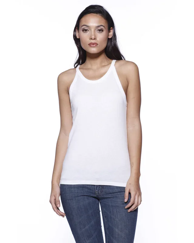 StarTee Ladies’ CVC Halter Tank Top
