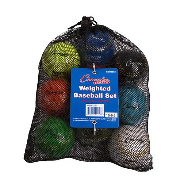Step Up Arm Strengthening Weighted Training Baseballs (4-12oz) – Set of 9