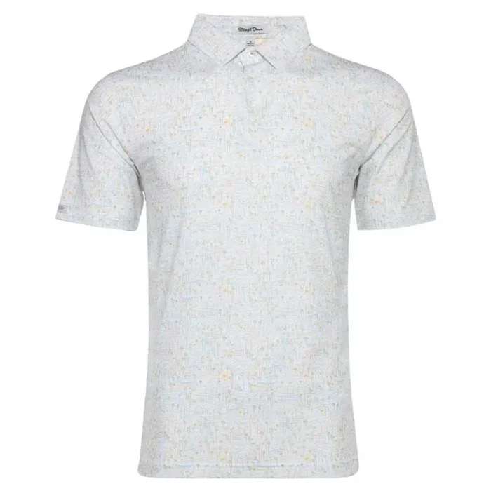 Straight Down Coachella Golf Polo White – FW24 Men