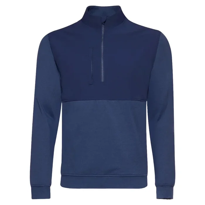 Straight Down Harding Hybrid Quarter Zip Golf Pullover New Indigo – FW24 Men