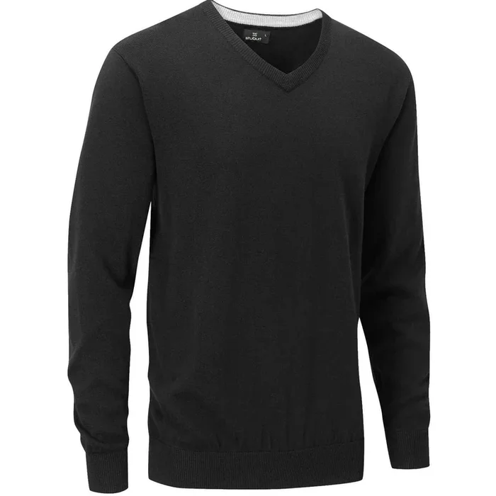 Stuburt Urban V Neck Golf Sweater – Black