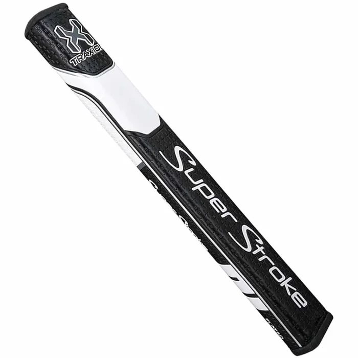 SuperStroke Traxion Flatso 3.0 Putter Grip – Black/White