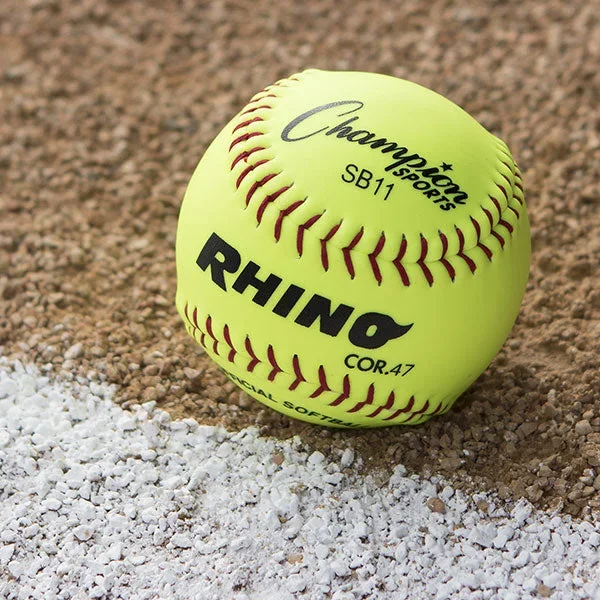 Synthetic Leather Cork Core Softball – 11″ or 12″ (Dozen)
