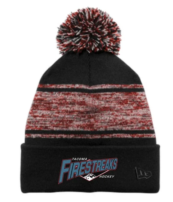 Tacoma Firestreaks New Era Chilled Pom Beanie
